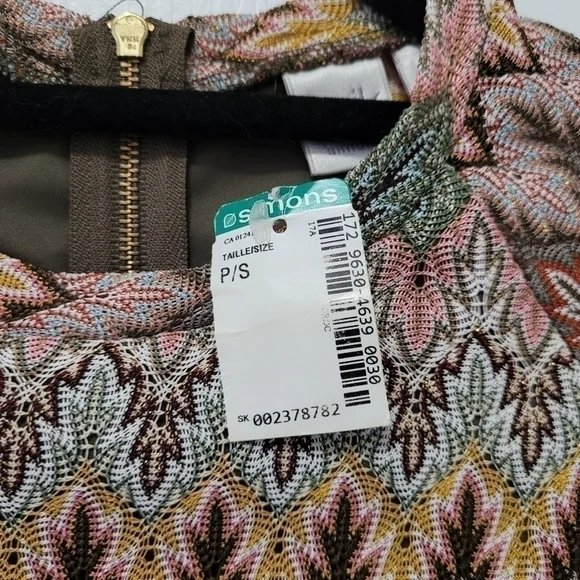 Vintage NEW, Simon's Twik 70's fitted midi dress small - Picture 13 of 15